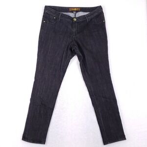 Southpole Premium Jeans Womens 18 Black Denim Y2K McBling Embroidered Heart Lime